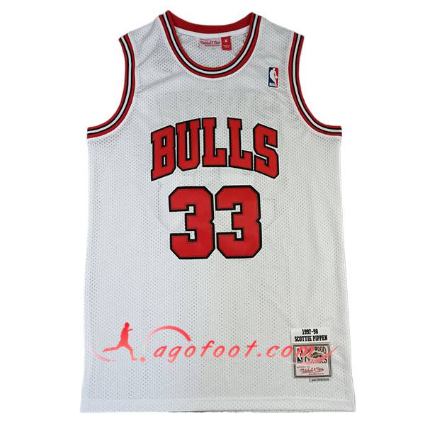 Maillot Chicago Bulls (PIPPEN #33) 2024/25 Blanc/Rouge -02
