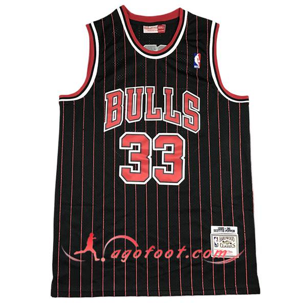 Maillot Chicago Bulls (PIPPEN #33) 2024/25 Noir/Rouge -04