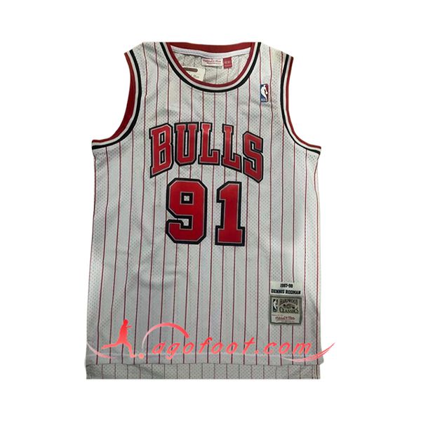 Maillot Chicago Bulls (RODMAN #91) 2024/25 Rose/Rouge