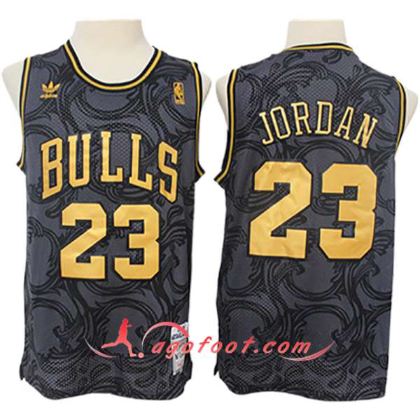 Maillot Chicago Bulls (JORDAN #23) 2024/25 Noir/Gris/Jaune