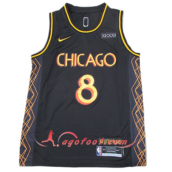 Maillot Chicago Bulls (LAVINE #8) 2024/25 Noir/Jaune