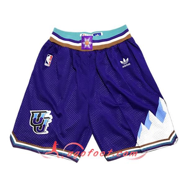 Shorts NBA Utah Jazz 2024/25 Pourpre/Blanc -02