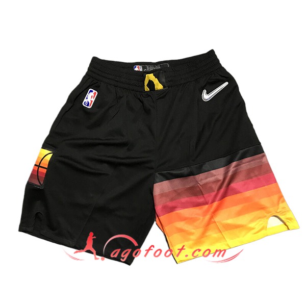 Shorts NBA Utah Jazz 2024/25 Noir/Orange