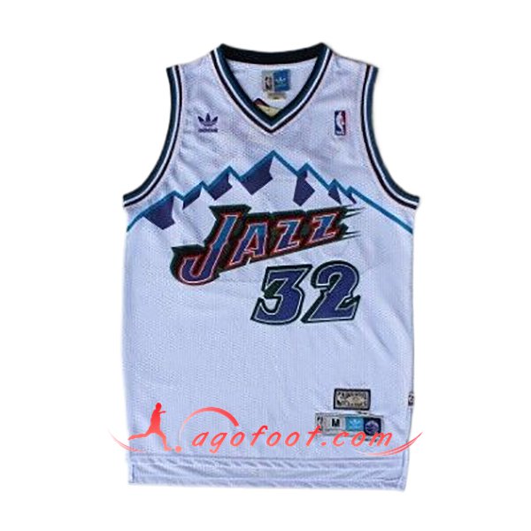 Maillot Utah Jazz (MALONE #32) 2024/25 Blanc/Pourpre