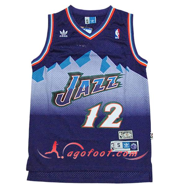 Maillot Utah Jazz (STOCKTON #12) 2024/25 Pourpre/Blanc