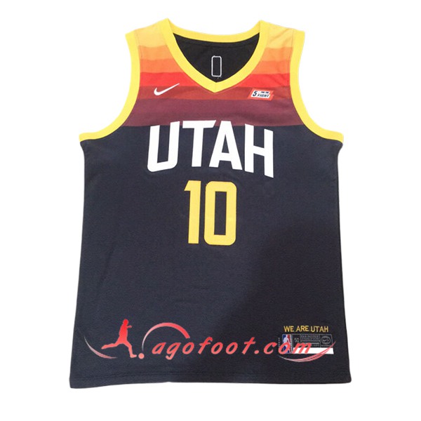 Maillot Utah Jazz (CONLEY #10) 2024/25 Noir/Jaune
