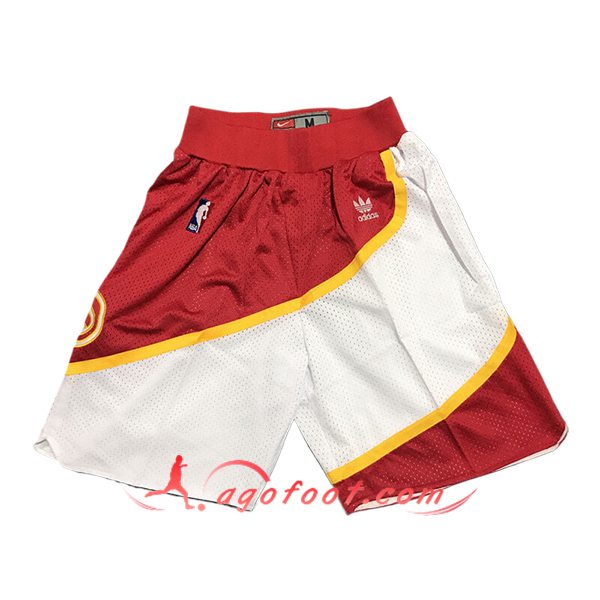 Shorts NBA Atlanta Hawks 2024/25 Blanc/Rouge