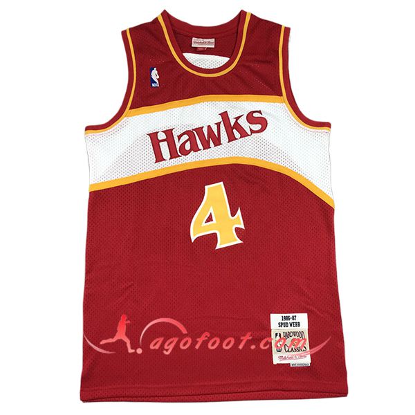 Maillot Atlanta Hawks (WEBB #4) 2024/25 Rouge/Blanc/Jaune
