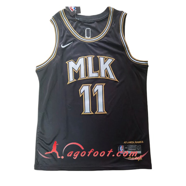 Maillot Atlanta Hawks (YOUNG #11) 2024/25 Noir -02