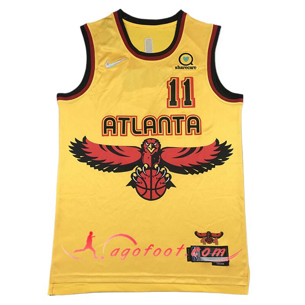 Maillot Atlanta Hawks (YOUNG #11) 2024/25 Jaune
