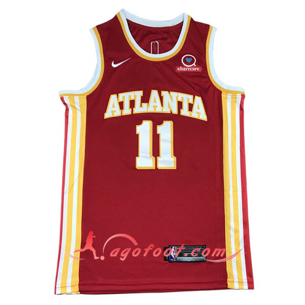 Maillot Atlanta Hawks (YOUNG #11) 2024/25 Rouge/Jaune