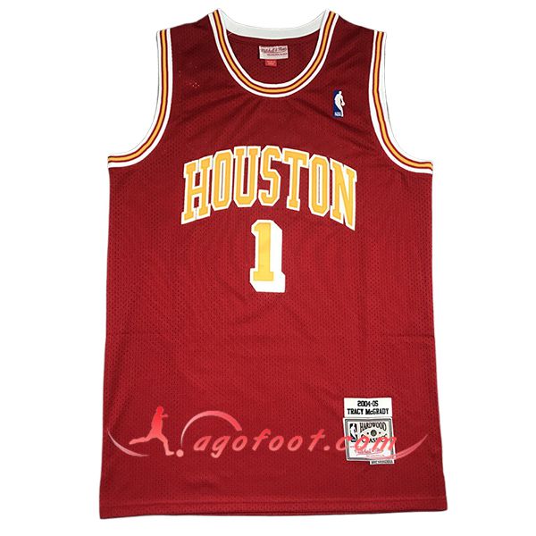 Maillot Houston Rockets (McGRADY #1) 2024/25 Rouge/Jaune