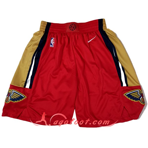 Shorts NBA New Orleans Pelicans 2024/25 Rouge/Jaune