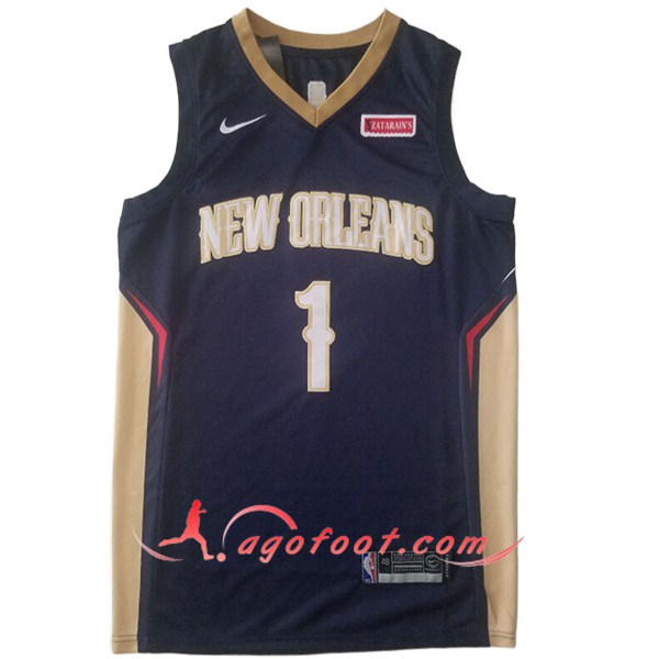 Maillot San New Orleans Pelicans (WILLIAMSON #1) 2024/25 Bleu/Jaune