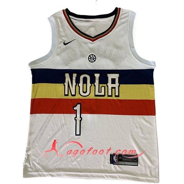 Maillot San New Orleans Pelicans (WILLIAMSON #1) 2024/25 Blanc