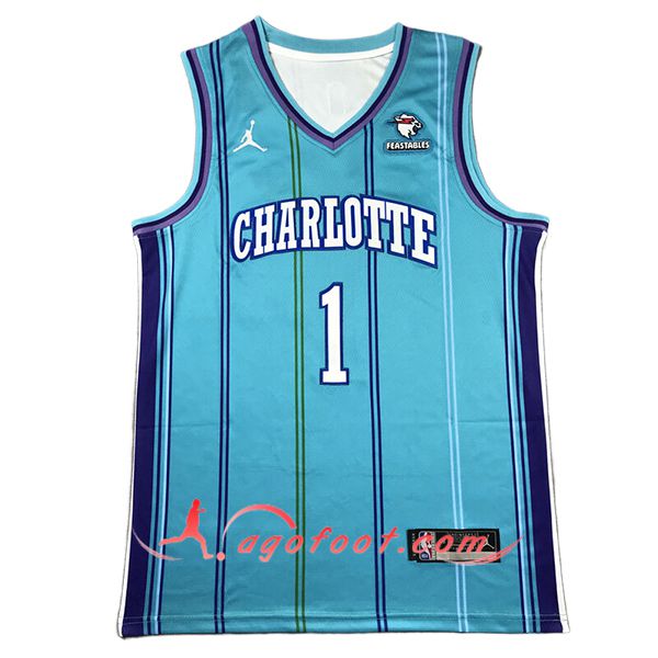 Maillot Charlotte Hornets (BALL #1) 2024/25 Bleu -02
