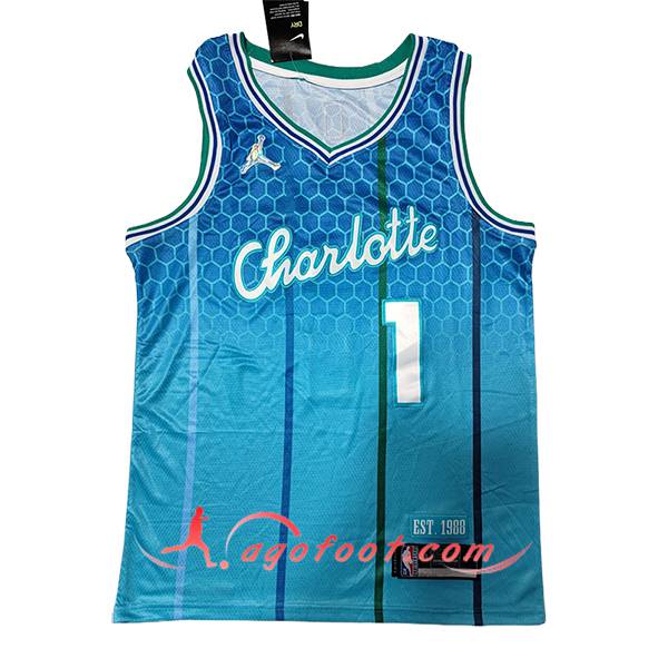 Maillot Charlotte Hornets (BALL #1) 2024/25 Bleu -03