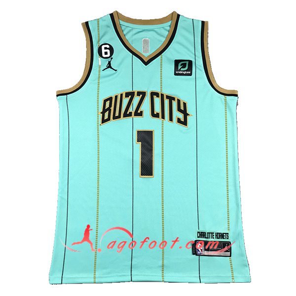 Maillot Charlotte Hornets (BALL #1) 2024/25 Vert/Noir