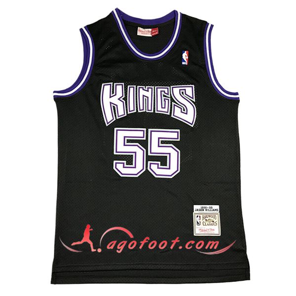 Maillot Sacramento Kings (WILLAMS #55) 2024/25 Noir/Blanc