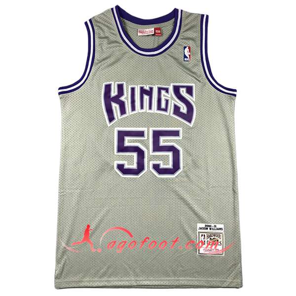 Maillot Sacramento Kings (WILLAMS #55) 2024/25 Gris/Pourpre