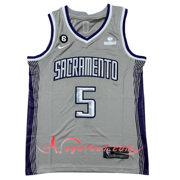 Maillot Sacramento Kings (FOX #5) 2024/25 Gris