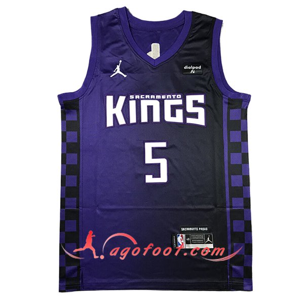 Maillot Sacramento Kings (FOX #5) 2024/25 Pourpre/Noir