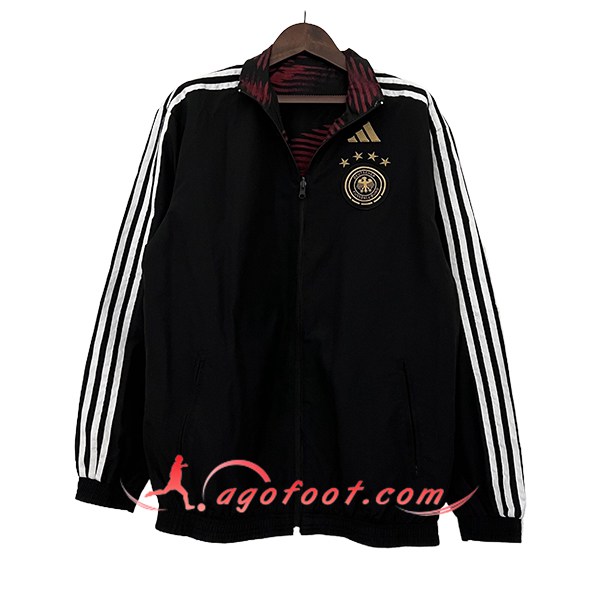 Coupe-Vent Allemagne Noir/Blanc 2024/2025