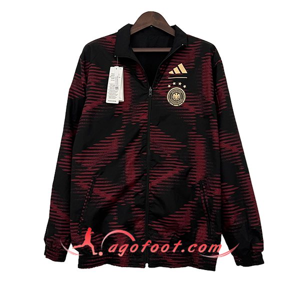Coupe-Vent Allemagne Rouge/Noir 2024/2025