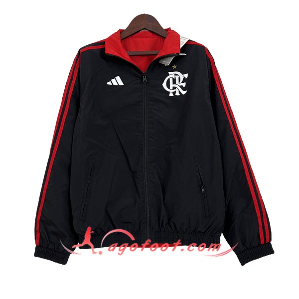 Coupe-Vent Flamengo Noir/Rouge 2024/2025 -02