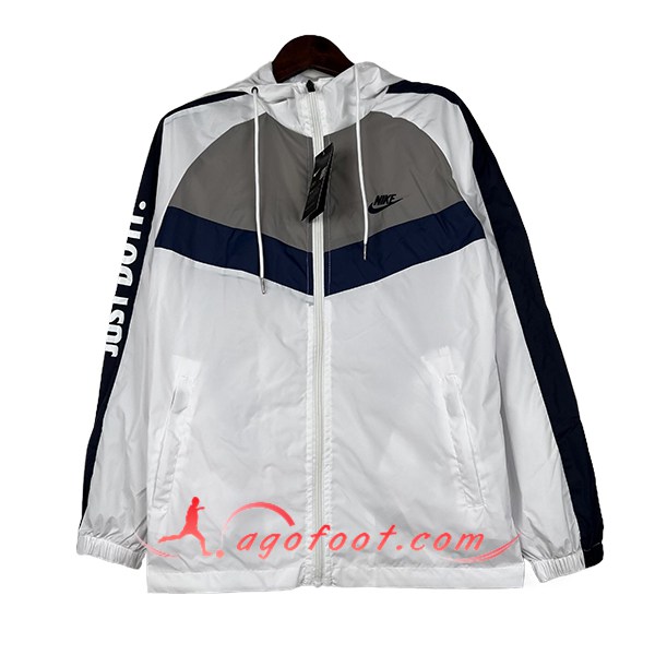 Coupe-Vent Nike Blanc/Noir/Bleu 2024/2025