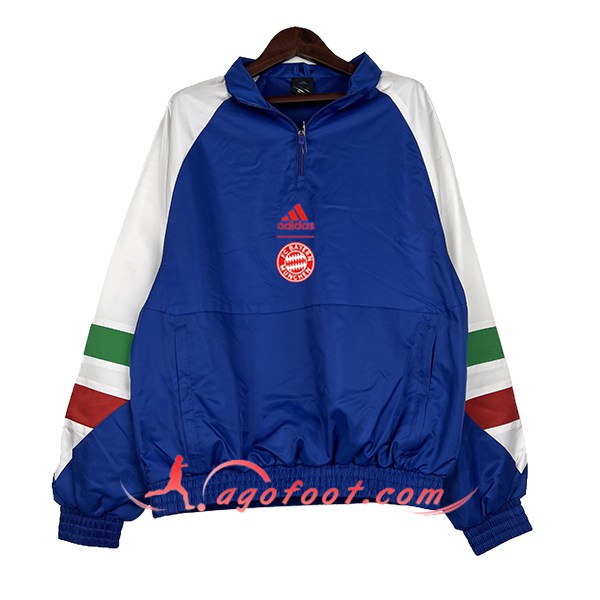 Coupe-Vent Bayern Munich Bleu/Blanc 2024/2025