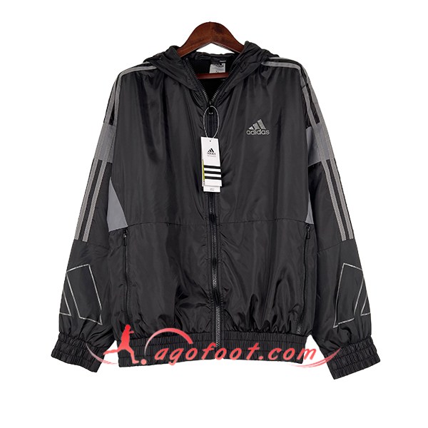 Coupe-Vent Adidas Noir/Gris 2024/2025