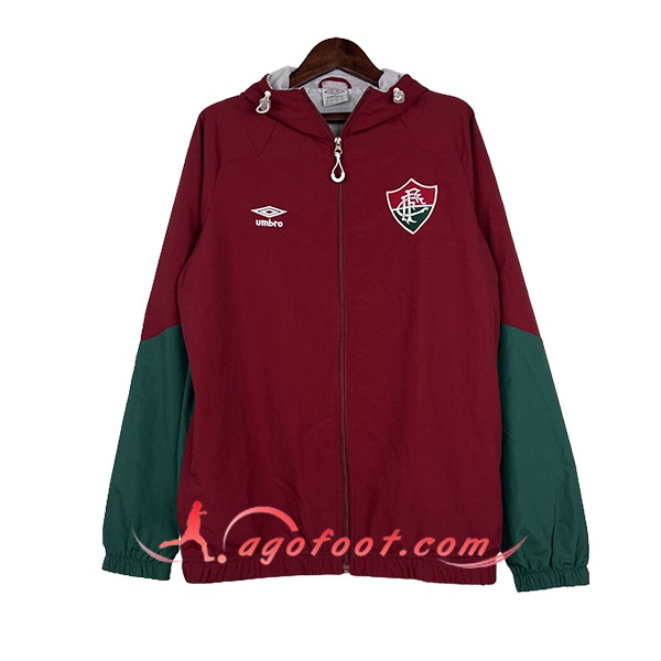 Coupe-Vent Fluminense Pourpre/Vert 2024/2025