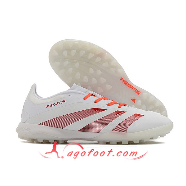 Adidas Chaussures de Foot PREDATOR 24 ELITE TF BOOTS39 Blanc/Rouge