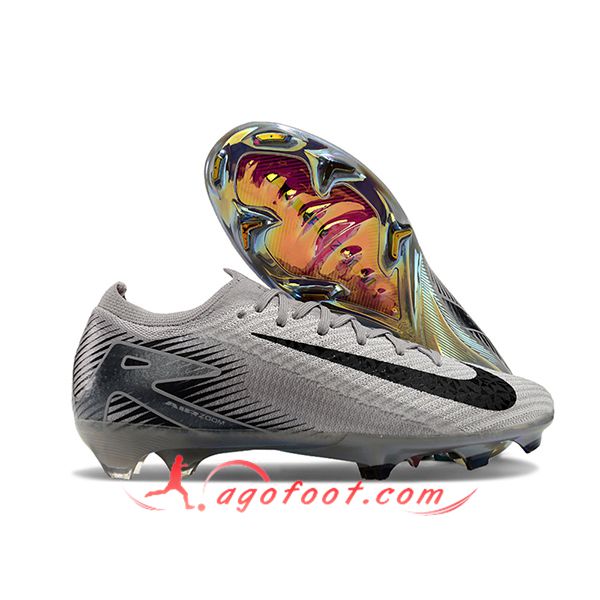 Nike Chaussures de Foot AIR Zoom Mercurial Vapor 16 Elite XXV FG Gris/Noir