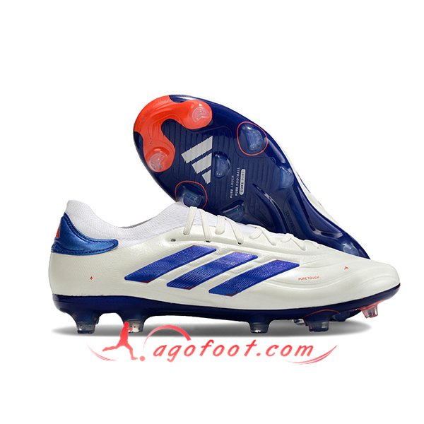 Copa Chaussures de Foot PURE II+ FG BOOTS Blanc/Bleu