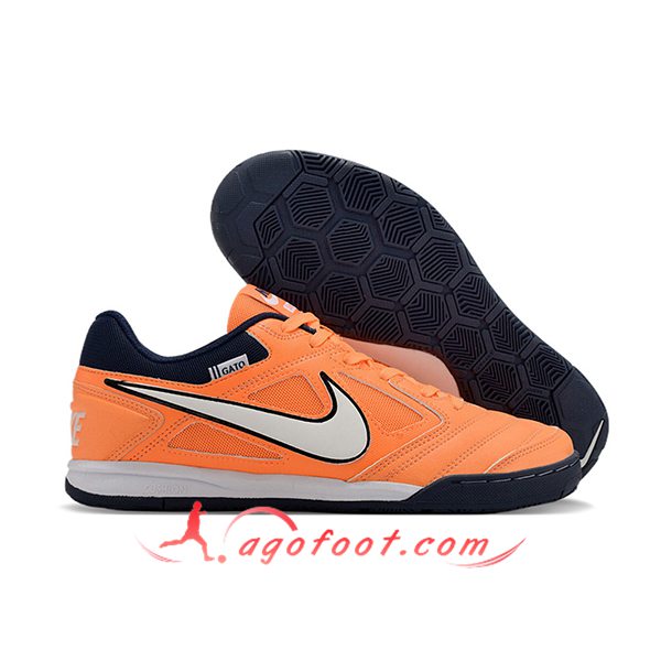 Nike Chaussures de Foot Supreme x Nike SB Gato Orange/Blanc