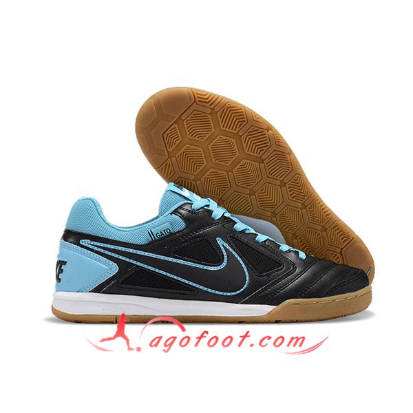 Nike Chaussures de Foot Supreme x Nike SB Gato Noir/Bleu