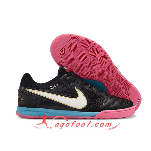 Nike Chaussures de Foot Supreme x Nike SB Gato Noir/Blanc