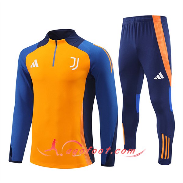 Ensemble Survetement de Foot Juventus Orange/Bleu 2024/2025