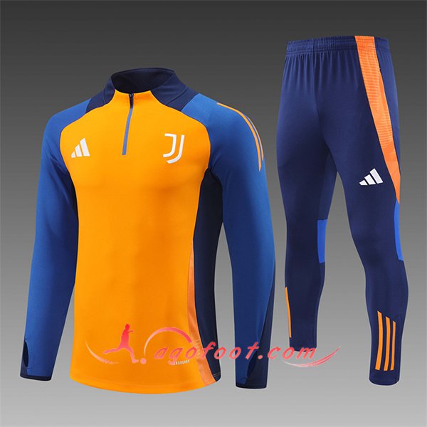 Ensemble Survetement de Foot Juventus Enfant Orange/Bleu 2024/2025