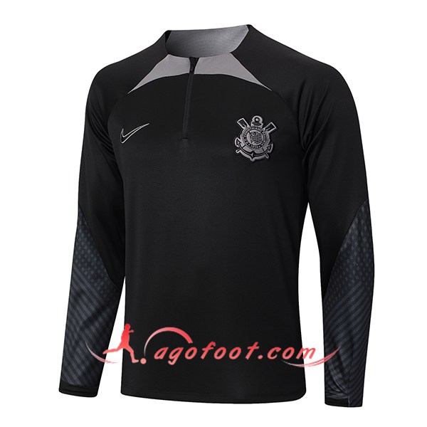 Sweatshirt Training Corinthians Noir/Gris 2024/2025