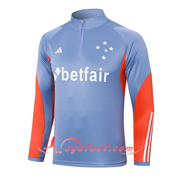 Sweatshirt Training Cruzeiro Gris/Orange 2024/2025