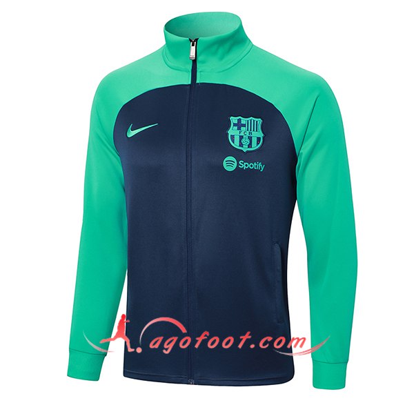Veste Foot FC Barcelone Bleu/Vert 2024/2025