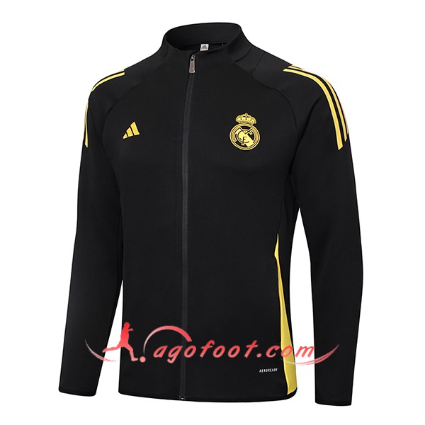 Veste Foot Real Madrid Noir/Jaune 2024/2025