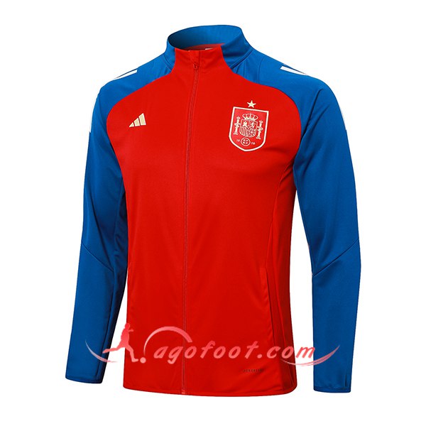 Veste Foot Espagne Rouge/Bleu 2024/2025