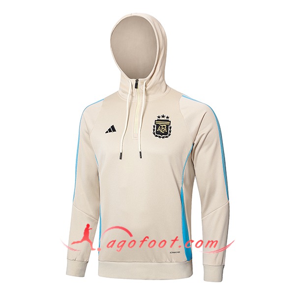 Veste A Capuche Argentin Beige/Bleu 2024/2025
