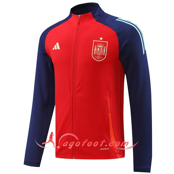Veste Foot Espagne Rouge/Pourpre 2024/2025