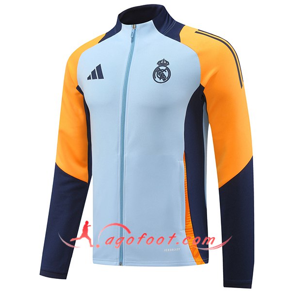 Veste Foot Real Madrid Bleu/Jaune/Pourpre 2024/2025