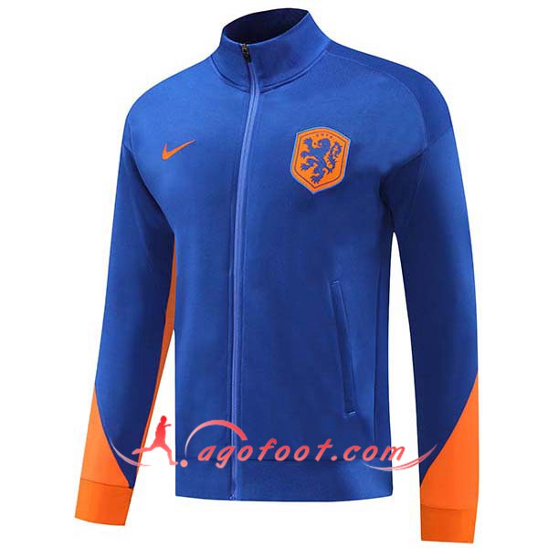 Veste Foot Pays-Bas Bleu/Orange 2024/2025